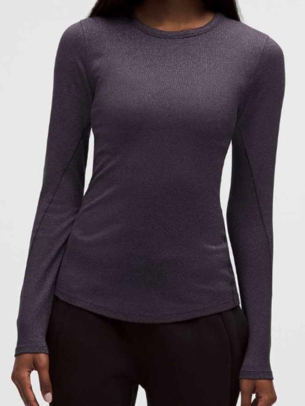 Lululemon Hold Tight Sparkle Long Sleeve Shirt Size 8